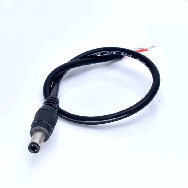 Elecbee DC5.5*2.5mm Male Connector DC Power Cable 0.3mm2 30cm Length